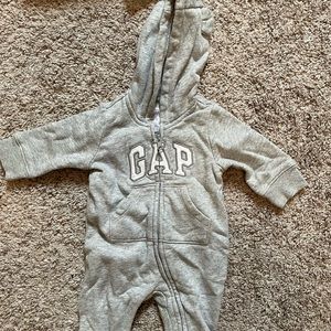GAP zip up footie jumpsuit
